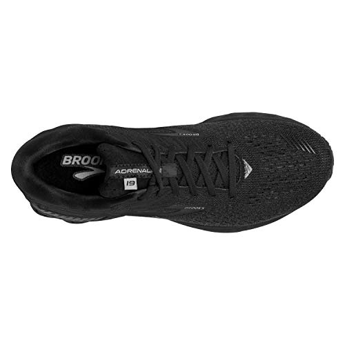 Brooks Mens Adrenaline GTS 19 Running Shoe - Black/Ebony - 2E - 13.0