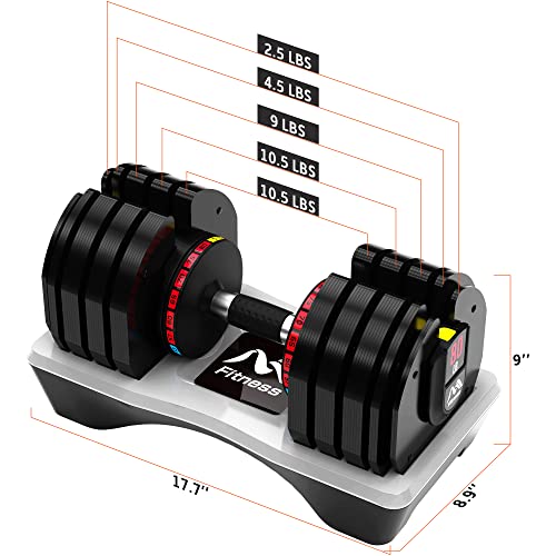 Merax Deluxe 2 x 80 Pounds Adjustable Dumbbells, 18-in-1 Dumbbell 5-80lb Adjustable Weight Plate for Home Gym 2 PCS