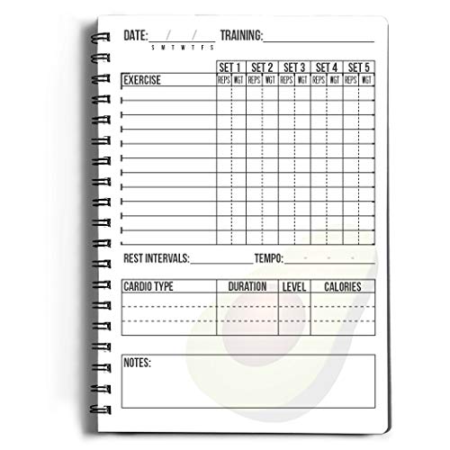 Workout Log Gym - 5" x 8" Training and Gym Diary - Track 100 Workouts and Your Progress in Full Detail