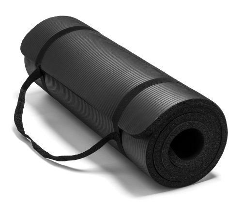 Spoga Premium Extra Thick 72"24" Long High Density Exercise Yoga Mat with Comfort Foam and Carrying Straps