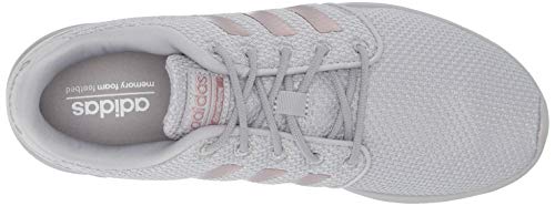 adidas Women's CloudfoamQT Racer Xpressive-Contemporary CloudfoamRunning Sneakers Shoes, light granite/copper metallic/grey, 10 M US