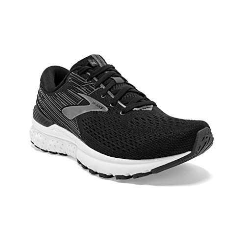 Brooks Mens Adrenaline GTS 19 Running Shoe - Black/Ebony/Silver - D - 15.0