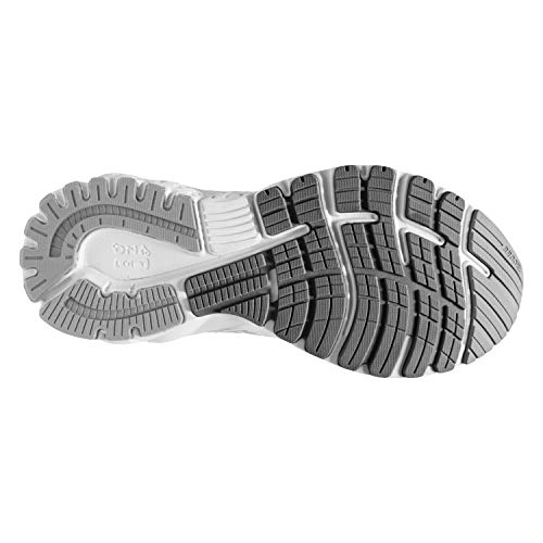 Brooks Womens Adrenaline GTS 19 Running Shoe - White/White/Grey - D - 11.5