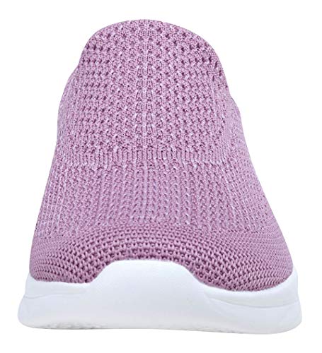 YILAN Women's Fashion Sneakers Breathable Sport Shoes (9, Tex Rose)
