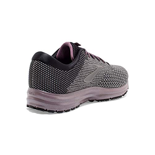 Brooks Womens Revel 2 Running Shoe - Black/Grey/Arctic Dusk - B - 11.0