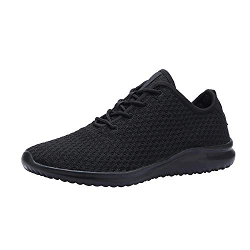 YILAN Women's Fashion Sneakers Breathable Sport Shoes (11, All Black)
