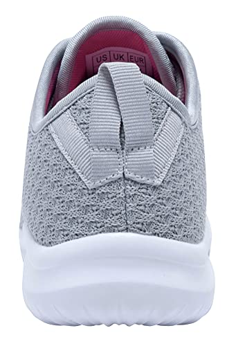 YILAN Women's Fashion Sneakers Breathable Sport Shoes (11, Grey)