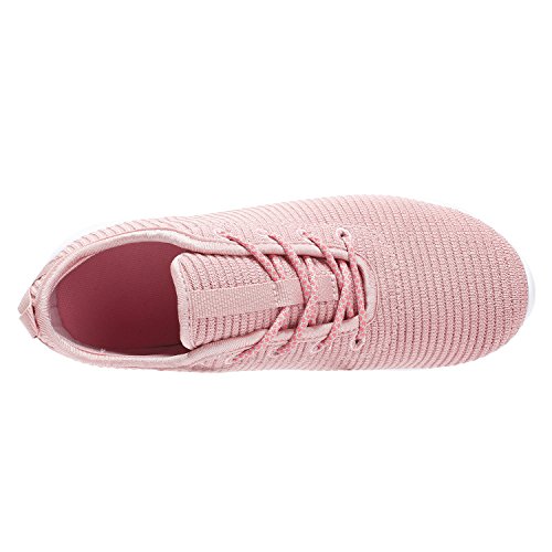 YILAN Women's Fashion Sneakers Breathable Sport Shoes (8 B(M) US, Pink-3)