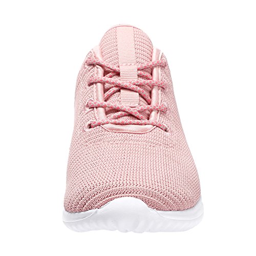 YILAN Women's Fashion Sneakers Breathable Sport Shoes (10 B(M) US, Pink-3)