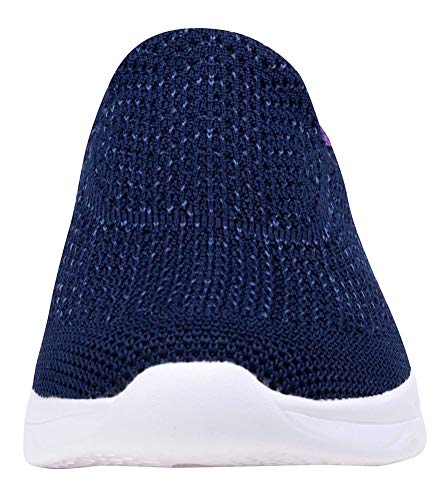 YILAN Women's Fashion Sneakers Breathable Sport Shoes (8, Tex Blue)