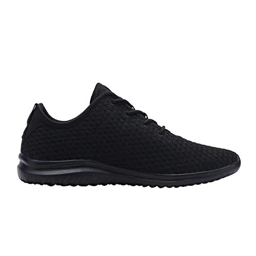 YILAN Women's Fashion Sneakers Breathable Sport Shoes (11, All Black)