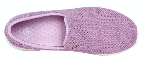 YILAN Women's Fashion Sneakers Breathable Sport Shoes (10, Tex Rose)