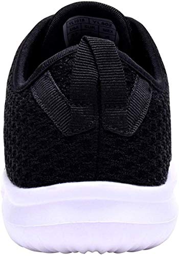 YILAN Women's Fashion Sneakers Breathable Sport Shoes (11, New Black)