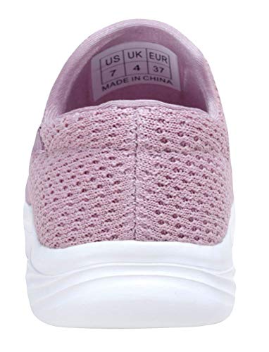 YILAN Women's Fashion Sneakers Breathable Sport Shoes (10, Tex Pink)