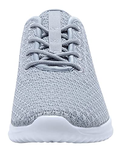 YILAN Women's Fashion Sneakers Breathable Sport Shoes (9, Grey)