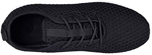 YILAN Women's Fashion Sneakers Breathable Sport Shoes (11, New Black)