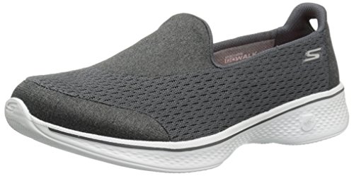 Skechers Performance Women's Go Walk 4 Pursuit Walking Shoe, Charcoal - 10 C/D US