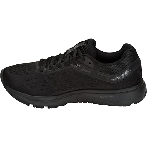 ASICS Women's GT-1000 7 Running Shoes, 11.5, Black/Phantom