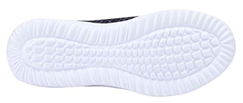 YILAN Women's Fashion Sneakers Breathable Sport Shoes (8, Ebony)