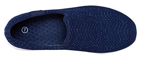YILAN Women's Fashion Sneakers Breathable Sport Shoes (8.5, Tex Blue)