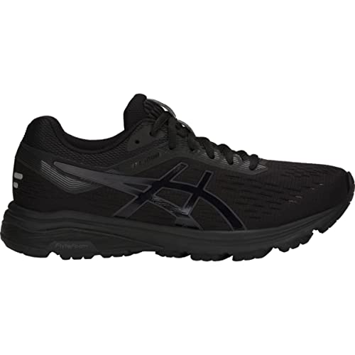 ASICS Women's GT-1000 7 Running Shoes, 11.5, Black/Phantom