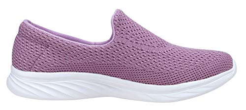 YILAN Women's Fashion Sneakers Breathable Sport Shoes (7, Tex Rose)