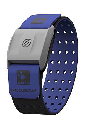 Scosche Rhythm+ Heart Rate Monitor Armband - Optical Heart Rate Armband Monitor with Dual Band Radio ANT+ and Bluetooth Smart