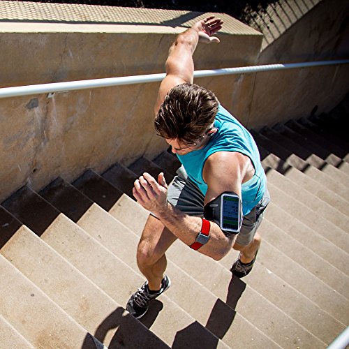 Scosche Rhythm+ Heart Rate Monitor Armband - Optical Heart Rate Armband Monitor with Dual Band Radio ANT+ and Bluetooth Smart