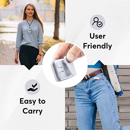 OZO Fitness SC 3D Digital Pedometer for Walking. Track Steps and Miles and Calories. Clip on Step Counter for Men, Women & Kids (Gray)