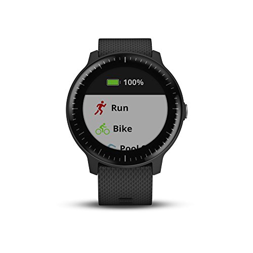 Garmin 010-01985-01 Vivoactive 3 Music, Gps Smartwatch with Music Storage and Built-In Sports Apps, Black