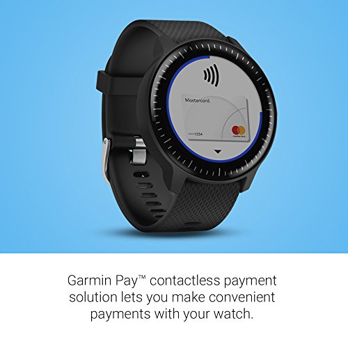 Garmin 010-01985-01 Vivoactive 3 Music, Gps Smartwatch with Music Storage and Built-In Sports Apps, Black