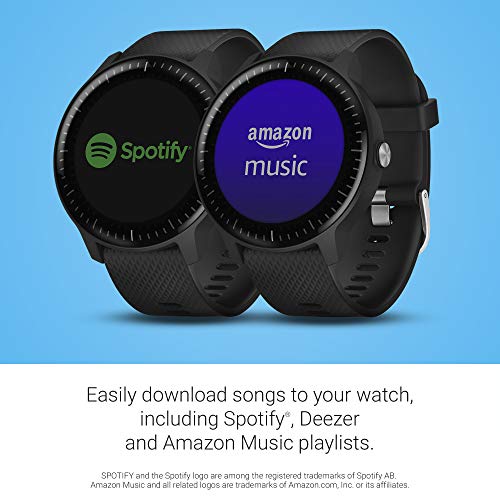 Garmin 010-01985-01 Vivoactive 3 Music, Gps Smartwatch with Music Storage and Built-In Sports Apps, Black