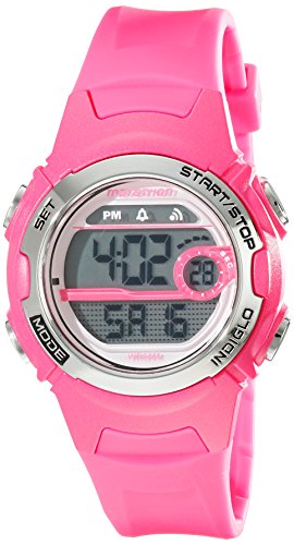 Marathon by Timex Women's T5K771 Digital Mid-Size Bright Pink Resin Strap Watch