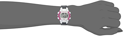 Marathon by Timex Women's T5K646 Digital Mid-Size Gray/Pink Resin Strap Watch