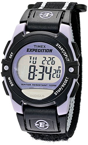 Timex Unisex T49658 Expedition Classic Digital Chrono Alarm Timer Black Fast Wrap Velcro Strap Watch
