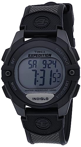 Timex Men's T40941 Expedition Full-Size Digital CAT Charcoal/Black Resin Strap Watch
