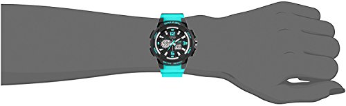 SMAEL Women's Sport Wrist Watch Quartz Dual Movement with Analog-Digital Display Watches for Women (Turquoise)