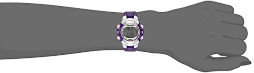 Marathon by Timex Unisex T5K816 Digital Mid-Size Purple/Silver-Tone Resin Strap Watch