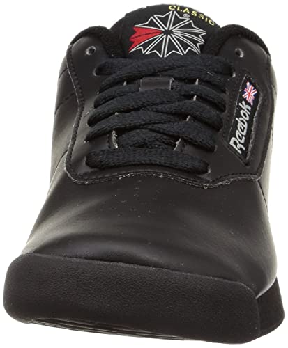 Reebok Women's Princess Sneaker, Black, 9 W