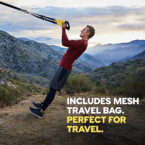 TRX ALL-IN-ONE Suspension Training: Bodyweight Resistance System | Full Body Workouts for Home, Travel, and Outdoors | Build Muscle, Burn Fat, Improve Cardio | Free Workouts Included