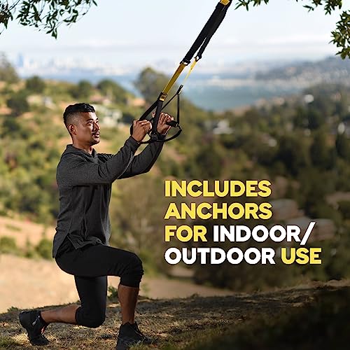 TRX ALL-IN-ONE Suspension Training: Bodyweight Resistance System | Full Body Workouts for Home, Travel, and Outdoors | Build Muscle, Burn Fat, Improve Cardio | Free Workouts Included