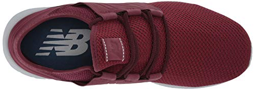 New Balance Men's Fresh Foam Cruz V2 Sneaker, Nubuck Burgundy/Nubuck Scarlet/Nubuck, 9 2E US