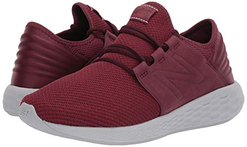 New Balance Men's Fresh Foam Cruz V2 Sneaker, Nubuck Burgundy/Nubuck Scarlet/Nubuck, 9 2E US