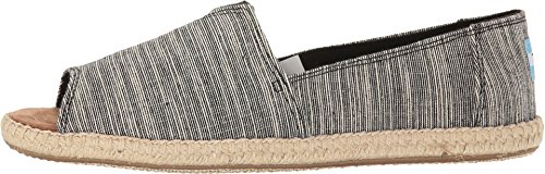 Black Open Toe Alpargatas - Size 5.5