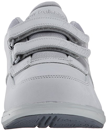 New Balance Men's 813 V1 Hook and Loop Walking Shoe, Silver Mink/Lead, 8 X-Wide