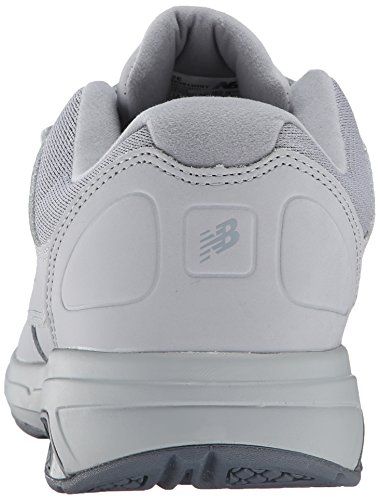New Balance Men's 813 V1 Hook and Loop Walking Shoe, Silver Mink/Lead, 8 X-Wide