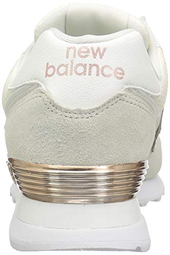 New Balance Women's 574 V2 All Day Sneaker, Sea Salt/Rose G, 9.5 W US