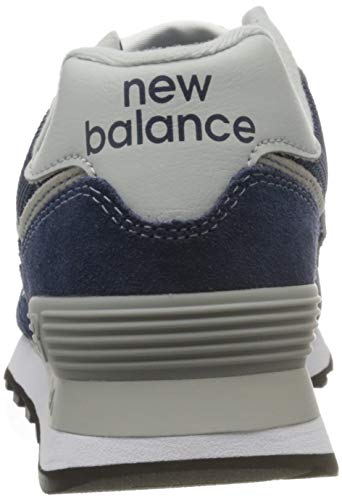New Balance Women's 574 V2 Evergreen Sneaker, Navy/White, 9.5