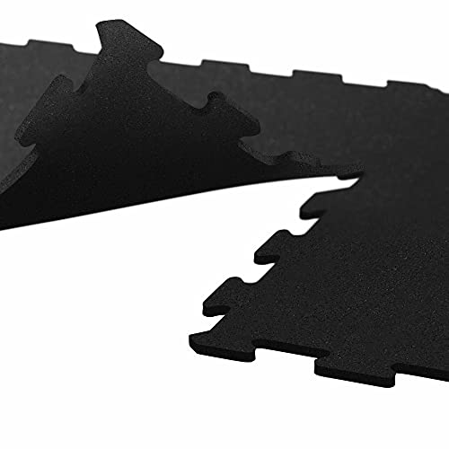 8mm Thick Rubber Interlocking Floor Tiles - Strong & Safe