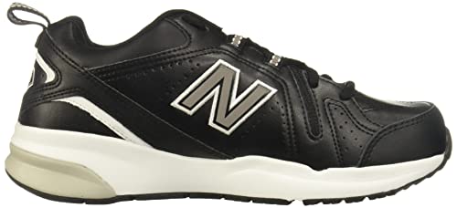 New Balance Men's 608 V5 Casual Comfort Cross Trainer, Black/White, 12.5 X-Wide